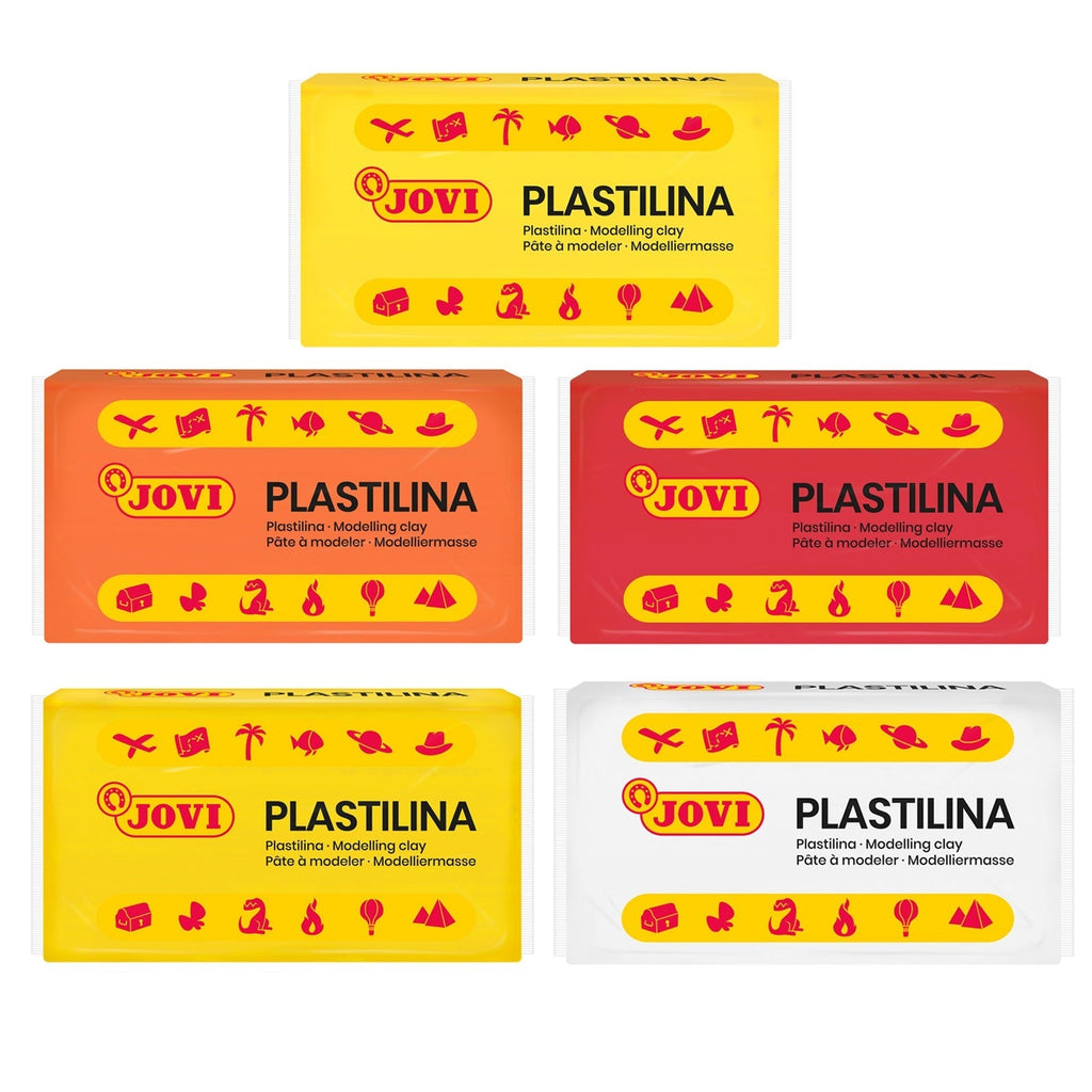 JOVI Plastilina Vegetable-Based Modeling Clay, 30 Bars - Assorted Colors