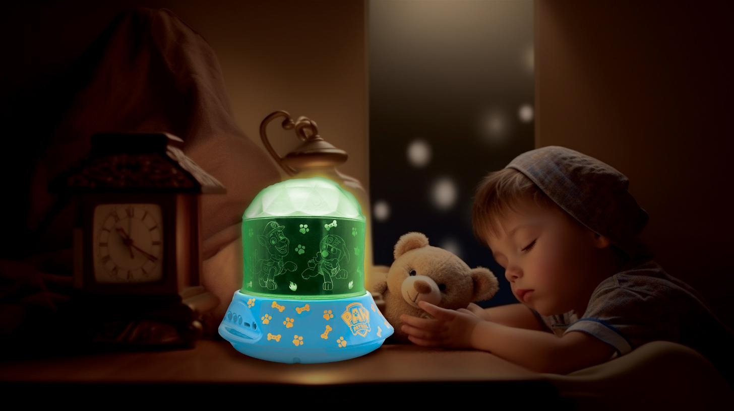 Paw Patrol Nightlight Projector with Speaker - Chase & Friends Multicolor