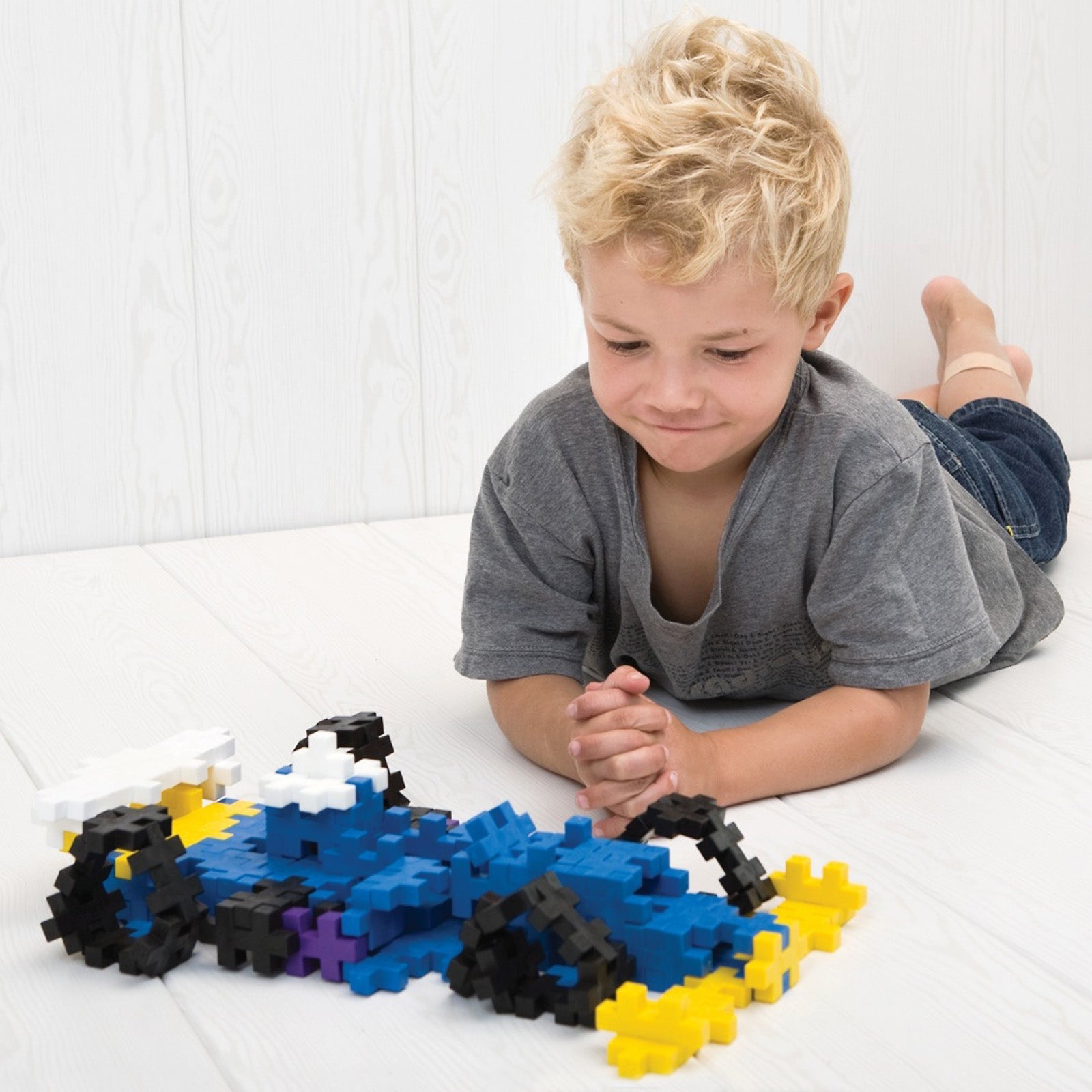 Plus-Plus Big Pastel Color Mix Construction Set, 100 Pieces - Toddler Safe Building Toy