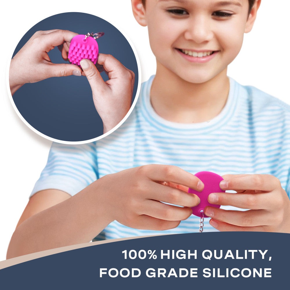 Hedgehog Fidget Keychain – Captivating Pink
