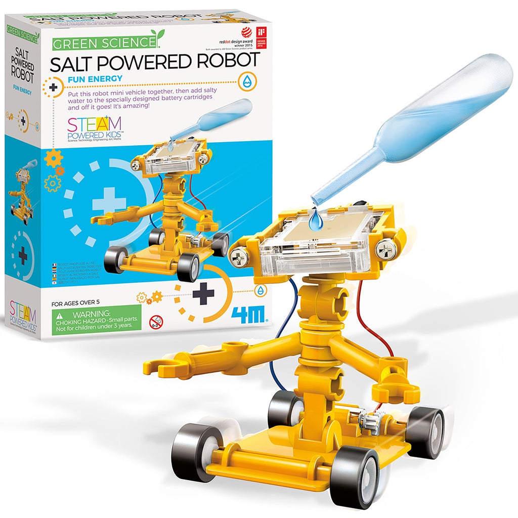4M Green Science Salt-Powered Robot STEM Building Kit