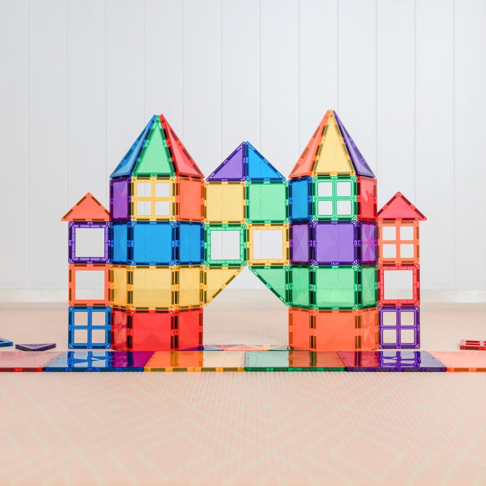 Connetix Magnetic Tiles Rainbow Starter Pack - 60 Pieces