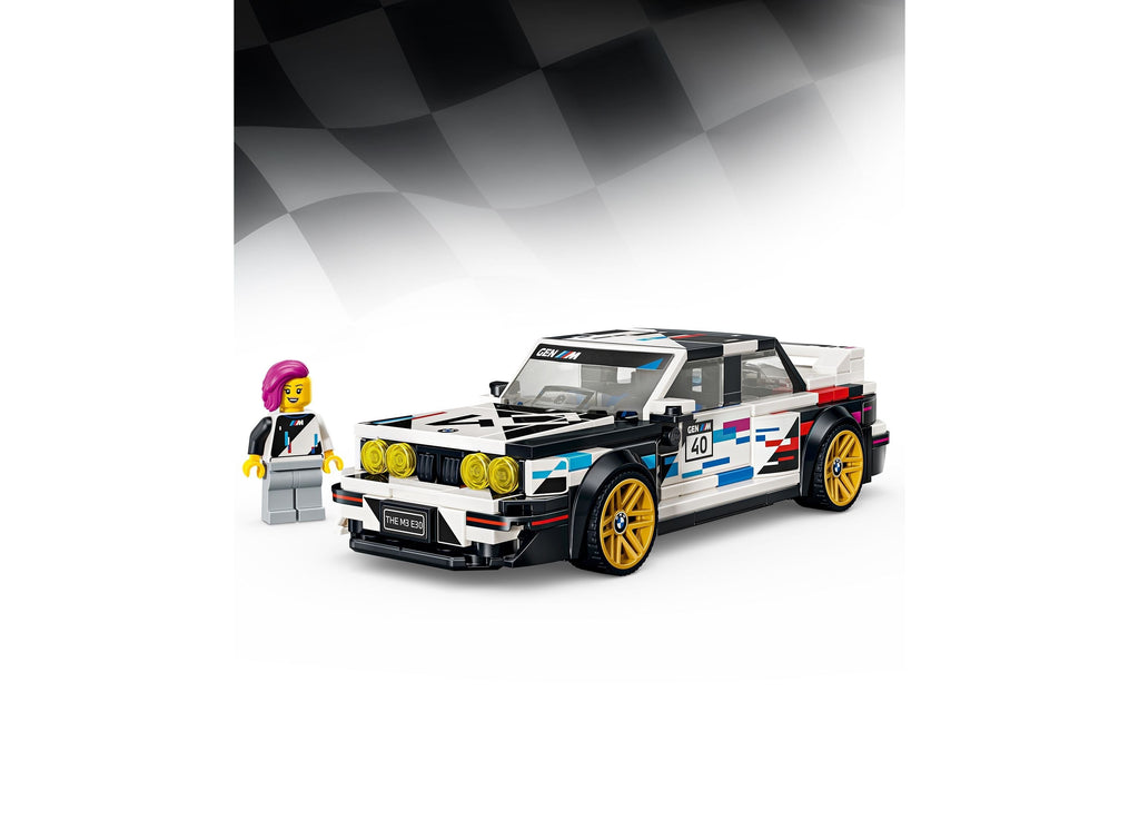 LEGO Speed Champions BMW M3 E30 358-Piece Building Set With Driver Minifigure