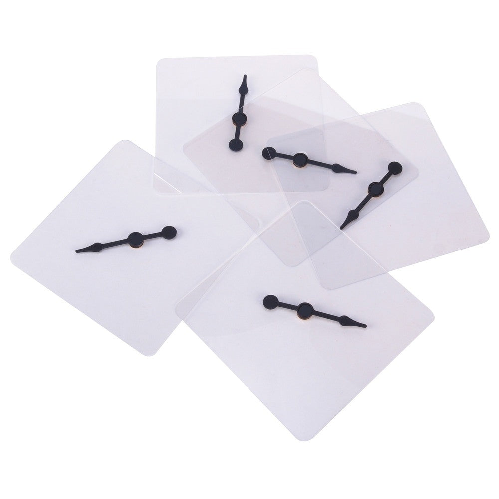 Learning Advantage Transparent Spinners - Customizable, Durable Plastic - Set of 15