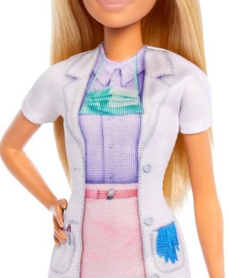 Barbie Dentist Playset with Blonde Doll, Kid Patient, and Dental Accessories