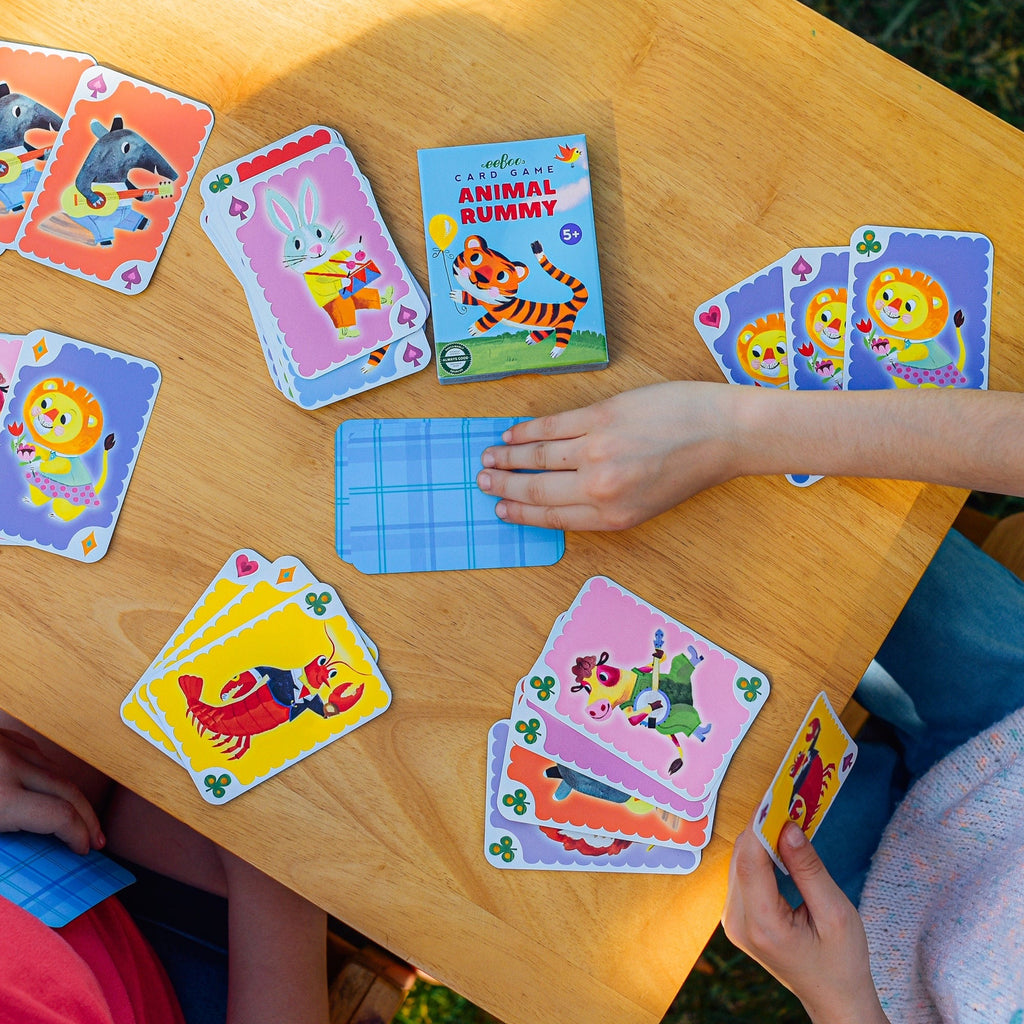 Animal Rummy Card Game - Colorful Family Edition