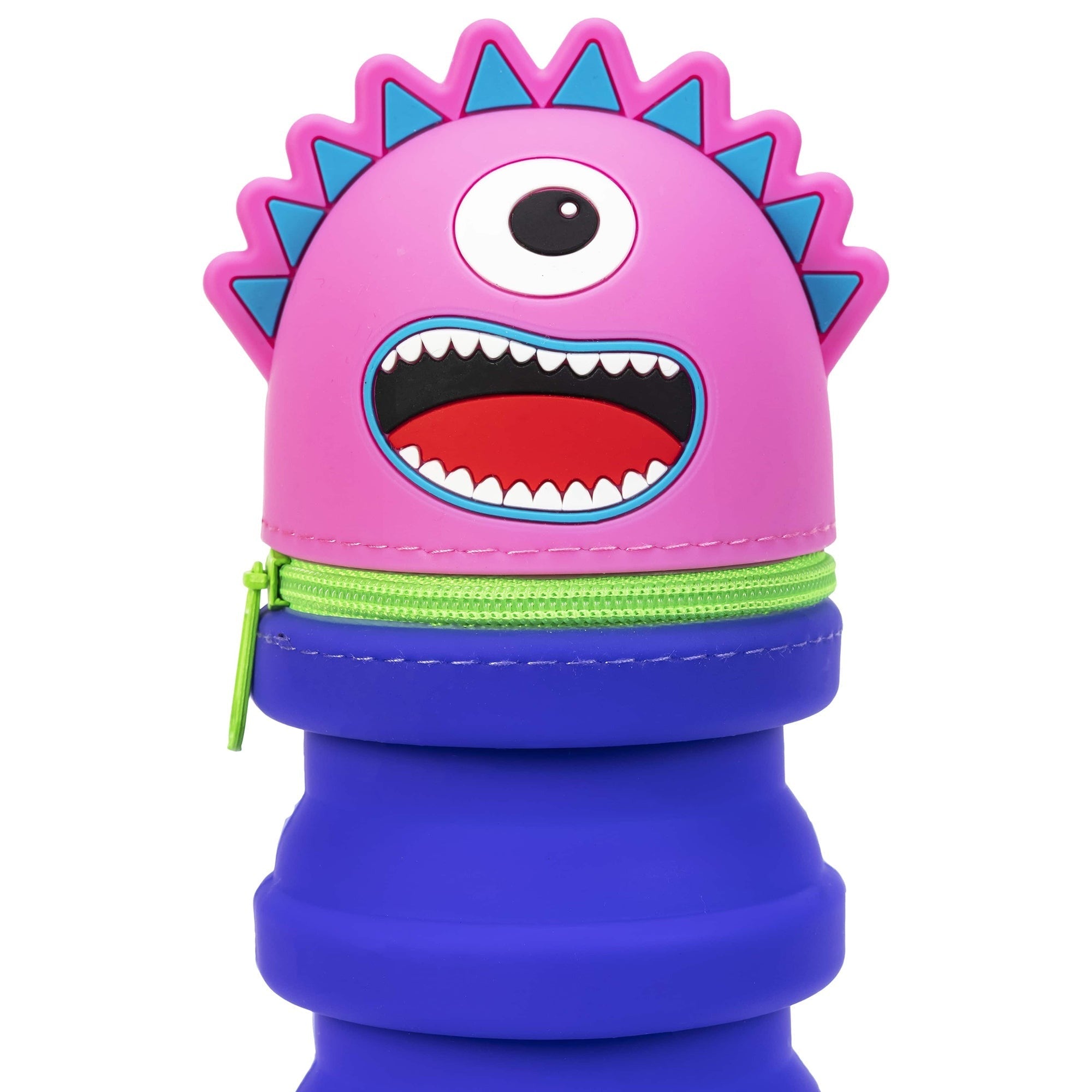 Monster Retractable Silicone Pencil Case - Pink