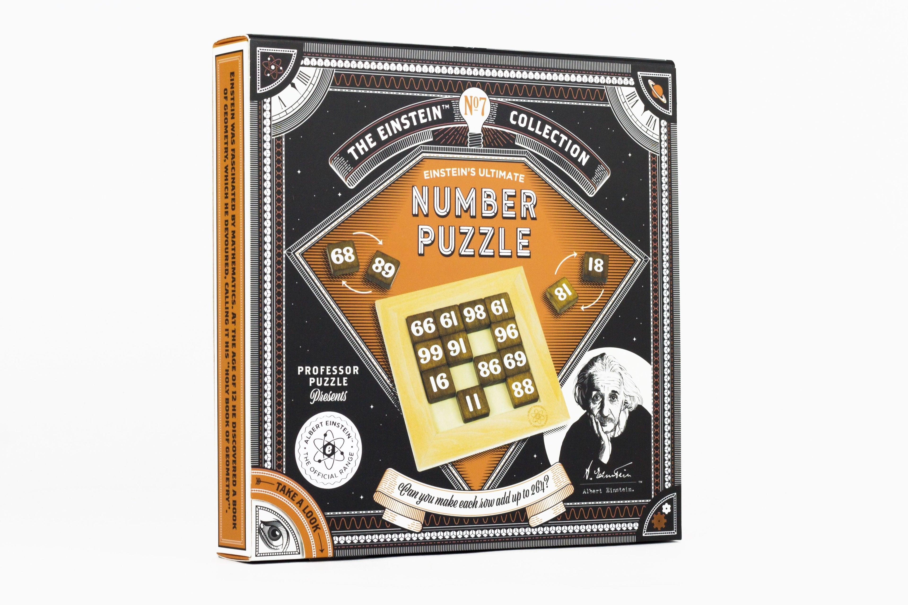 Professor Puzzle Einstein's Ultimate Number Challenge Wooden Arithmetic Puzzle