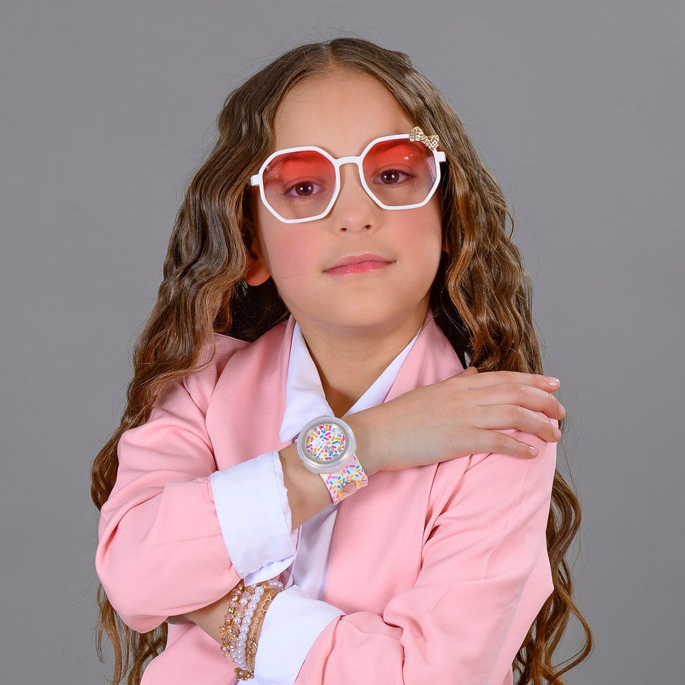 Watchitude Slap Watch Sprinkles Kids' Water-Resistant Watch With Removable Face