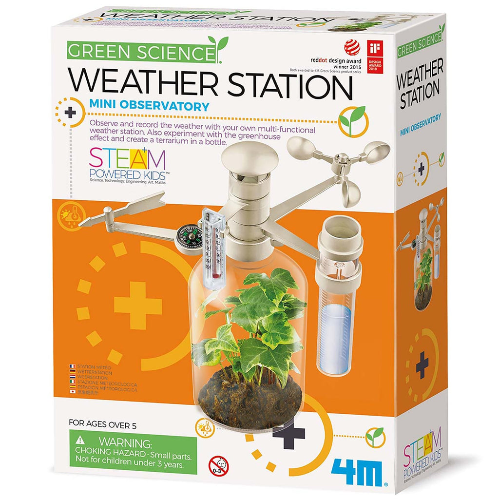 Green Science Weather Station Kit With Terrarium Experiment
