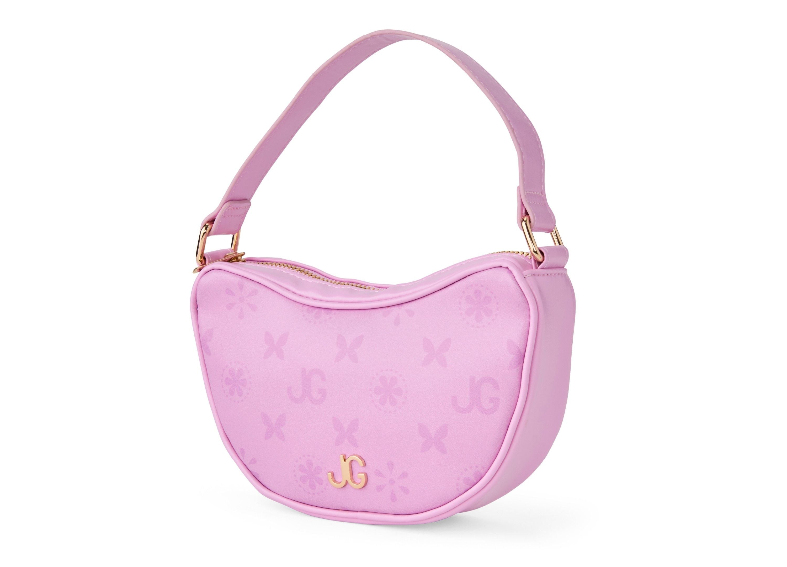 Journey Girls Fashionable Quilted Handbag with Monogram Scarf - Pastel Purple