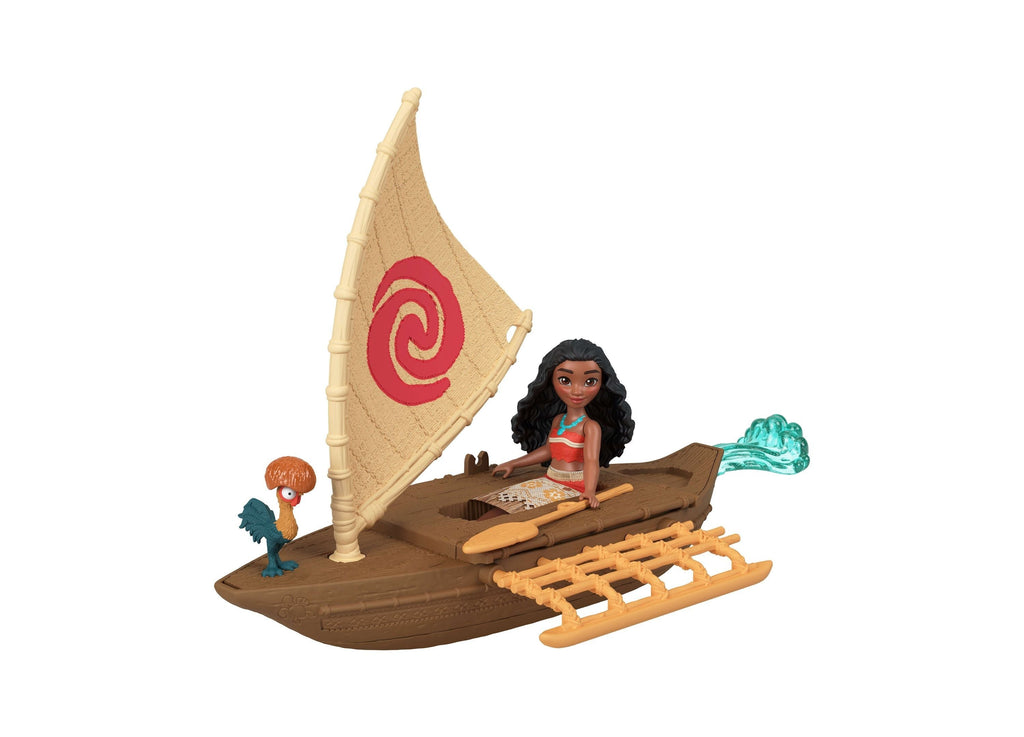 Disney Moana Boat Adventure Playset With Doll And Heihei