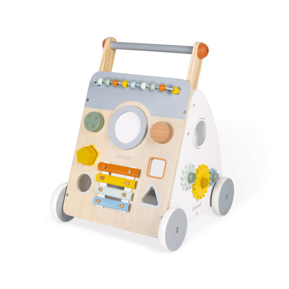 Janod Sweet Cocoon - Multi-Activity Wooden Baby Walker
