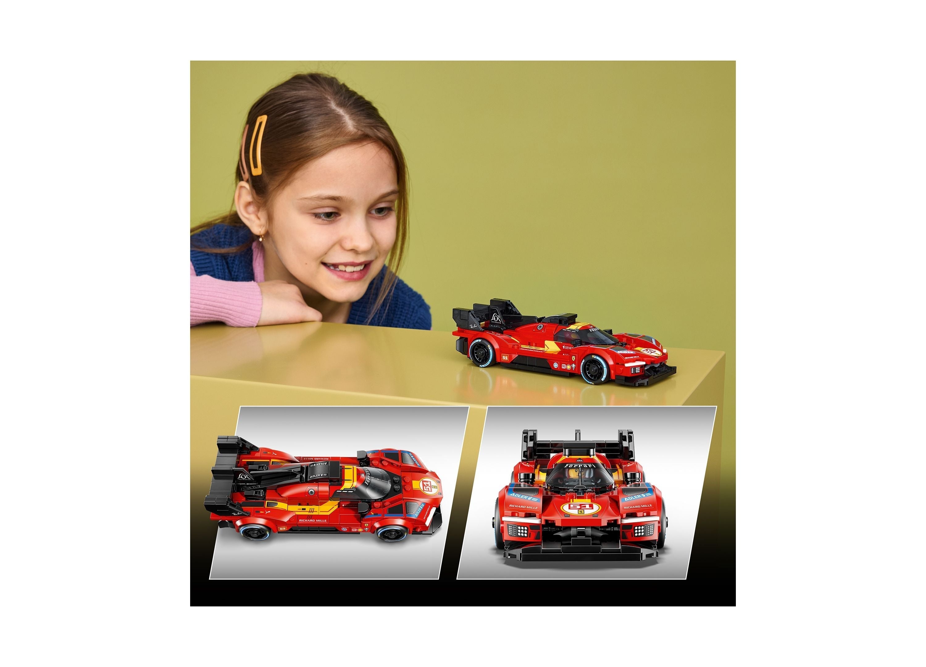 LEGO Speed Champions Ferrari 499P 329-Piece Building Set