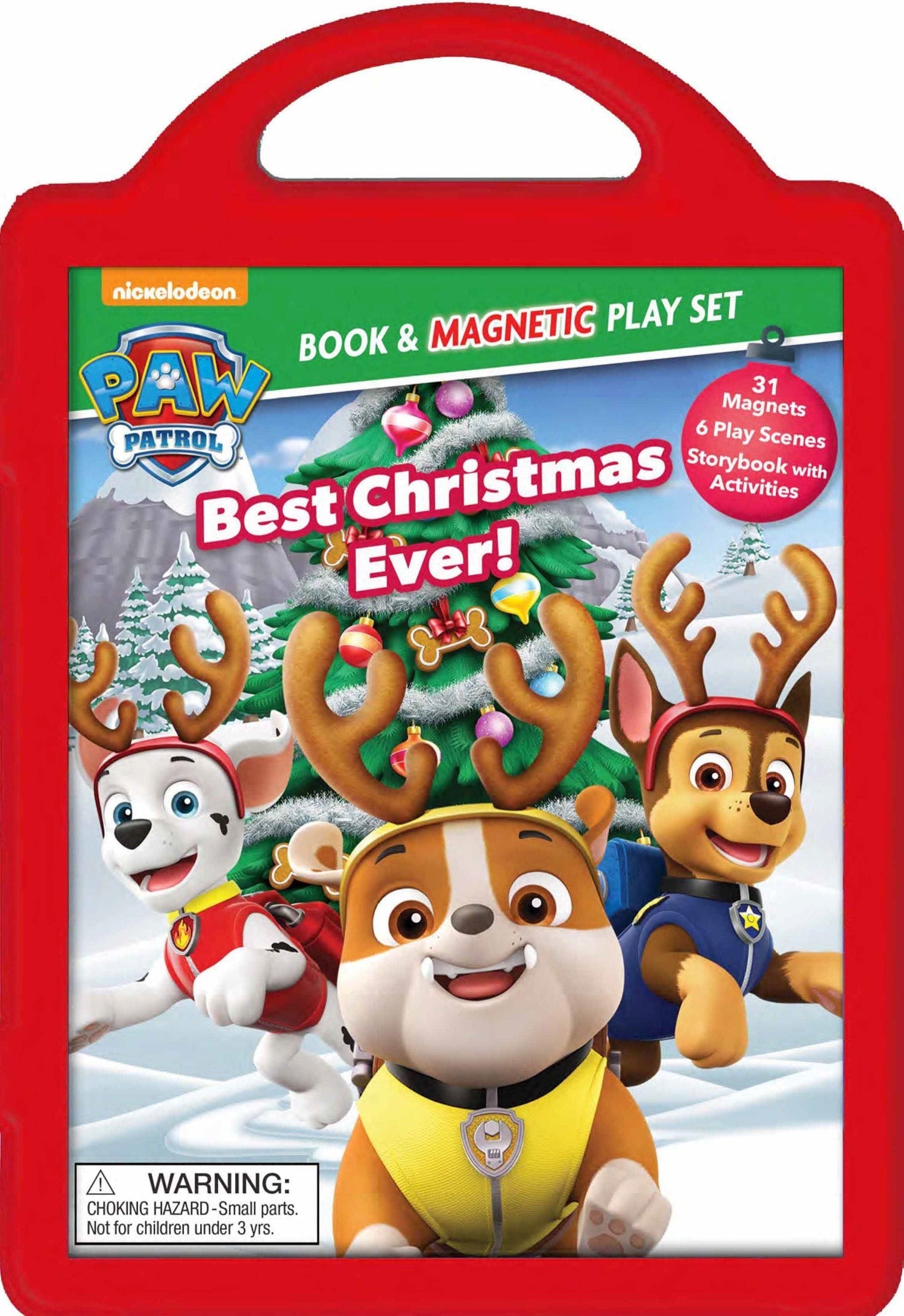 PAW Patrol: The Best Christmas Ever Magnetic Play Set With Storybook