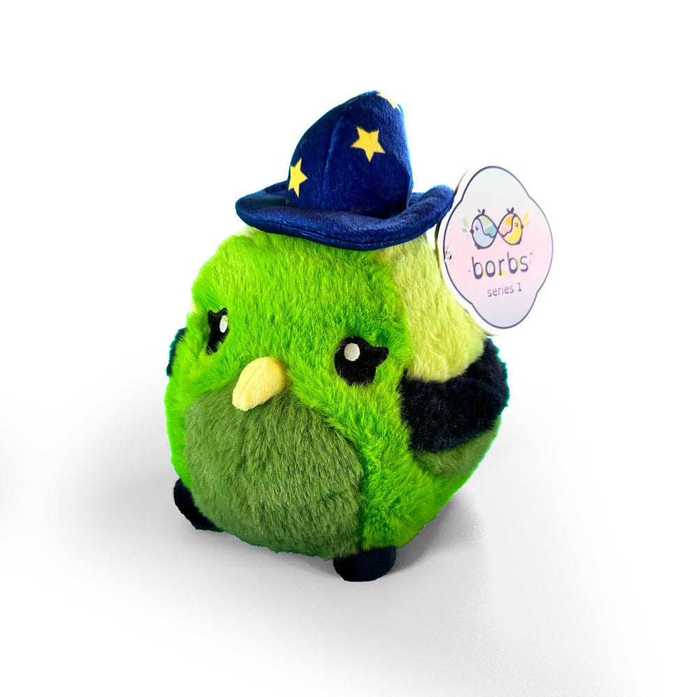 Borbs Lime Slime Multicolor Plush Conure - Ultra-Soft Sensory-Friendly Toy