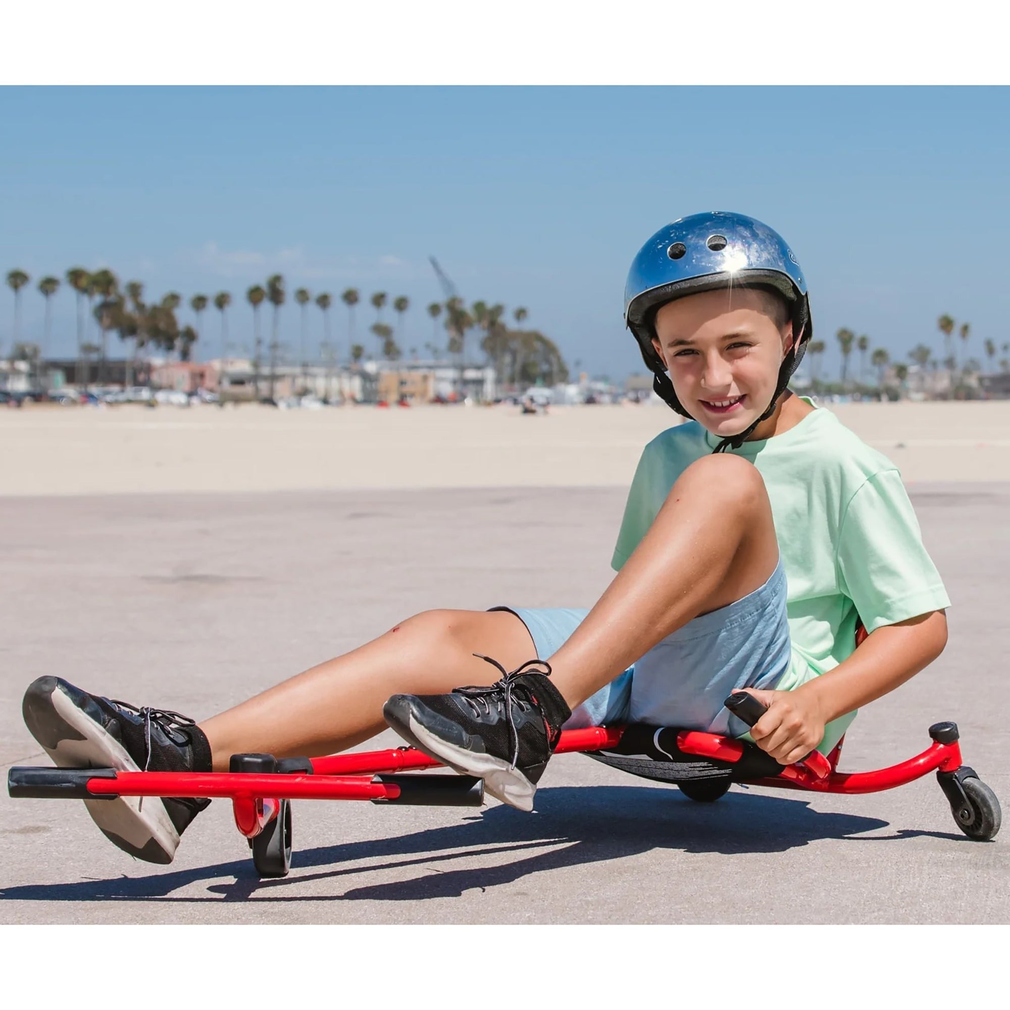 EzyRoller Spinner - Bravo Red Ride-On Scooter - Pedal-Free Twisting Fun