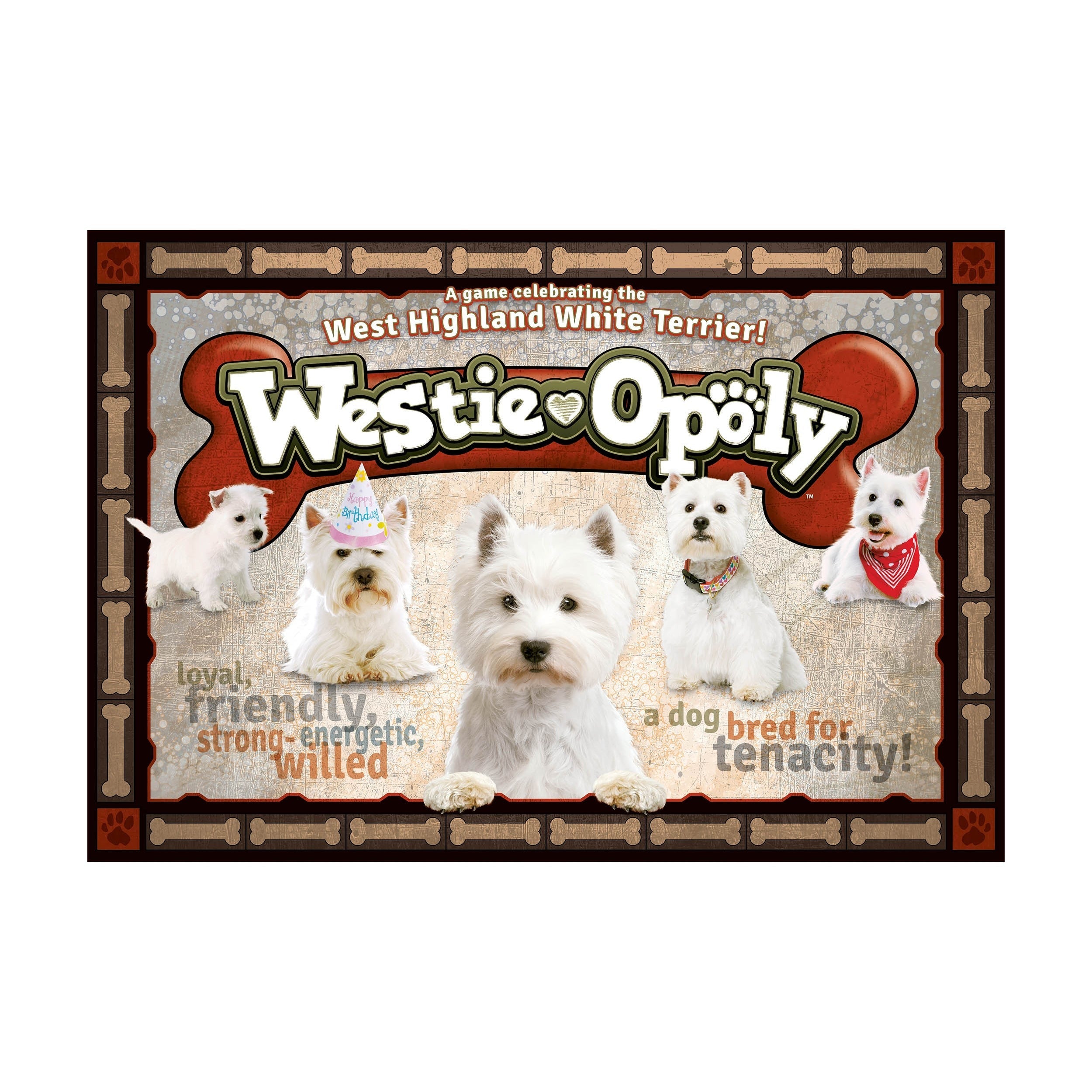 Westie-Opoly Board Game For West Highland White Terrier Fans