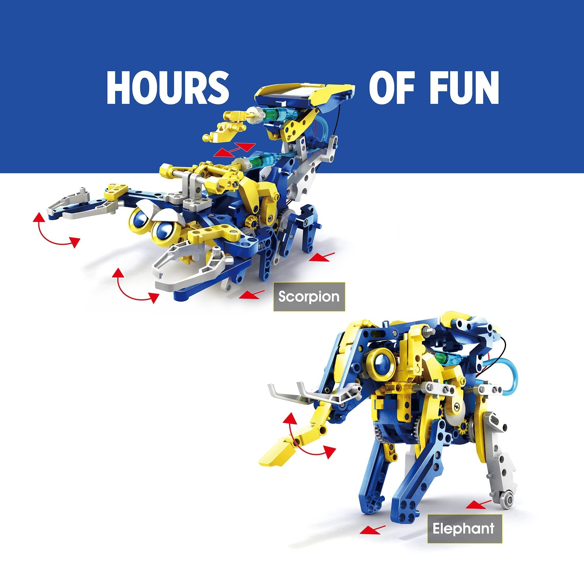 Teach Tech Rivet-Rex 12-In-1 Solar-Powered STEM Robot Building Kit