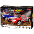 Joysway SuperFun 207 USB-Powered 1:43 Scale Slot Car Racing Set with LED Headlights