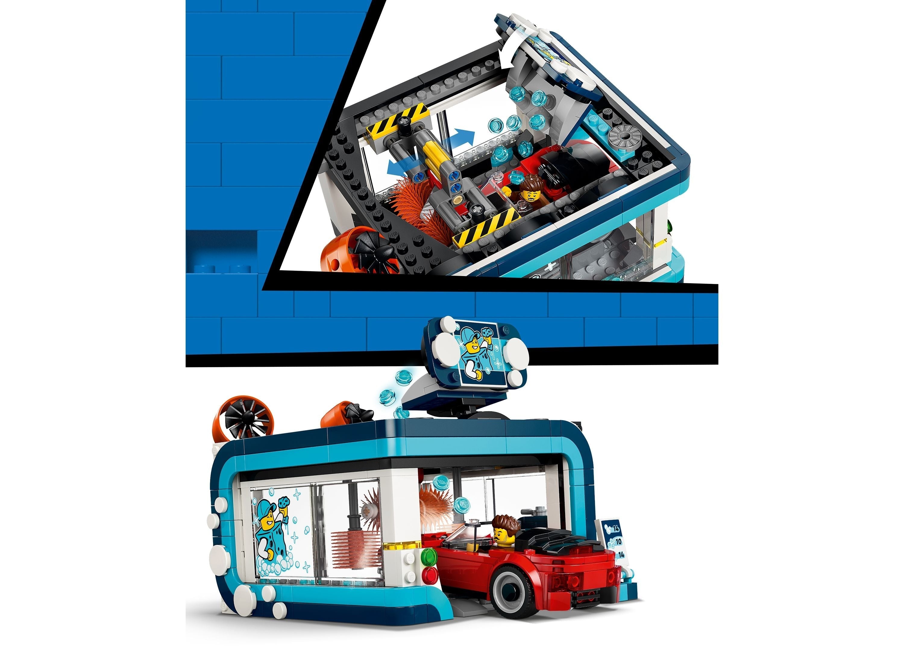 LEGO City Drive-Through Car Wash 583-Piece Building Set