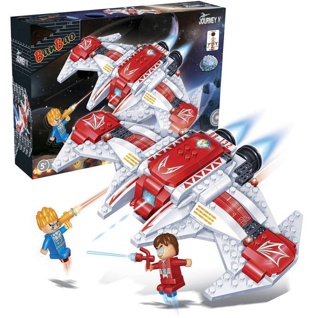 Banbao V-twelve 168-Piece Starfighter Building Set - Red/White