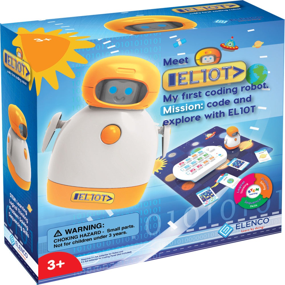 Edu-Toys EL10T Coding Toy Robot With Interactive Coding Blocks