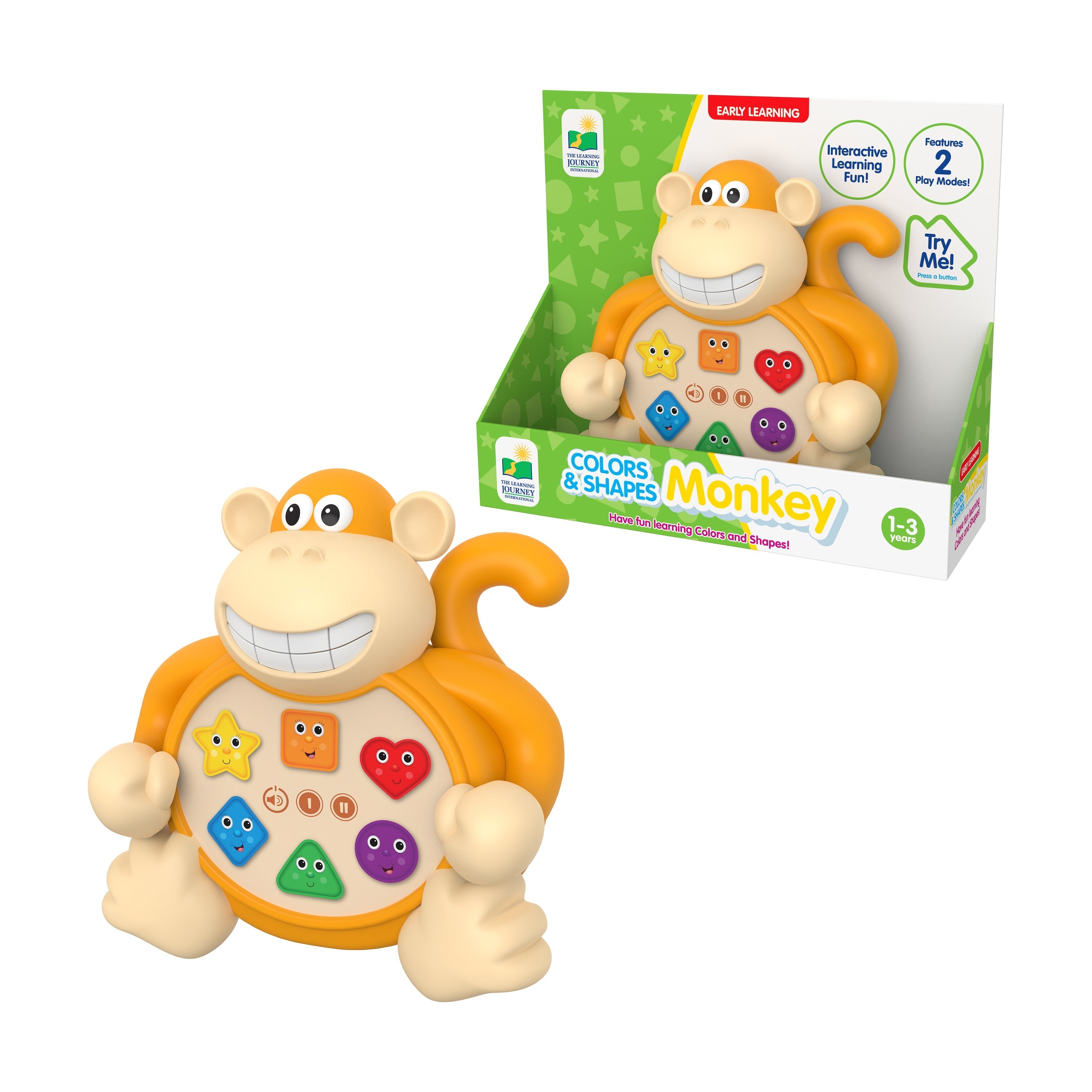 Early Learning Colors & Shapes Monkey - Interactive Educational Toy