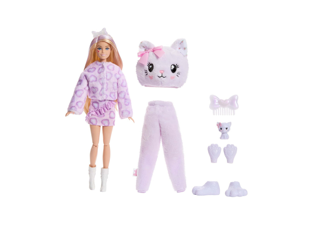 Barbie Cutie Reveal Cuddly Series Kitten Doll with Accessories