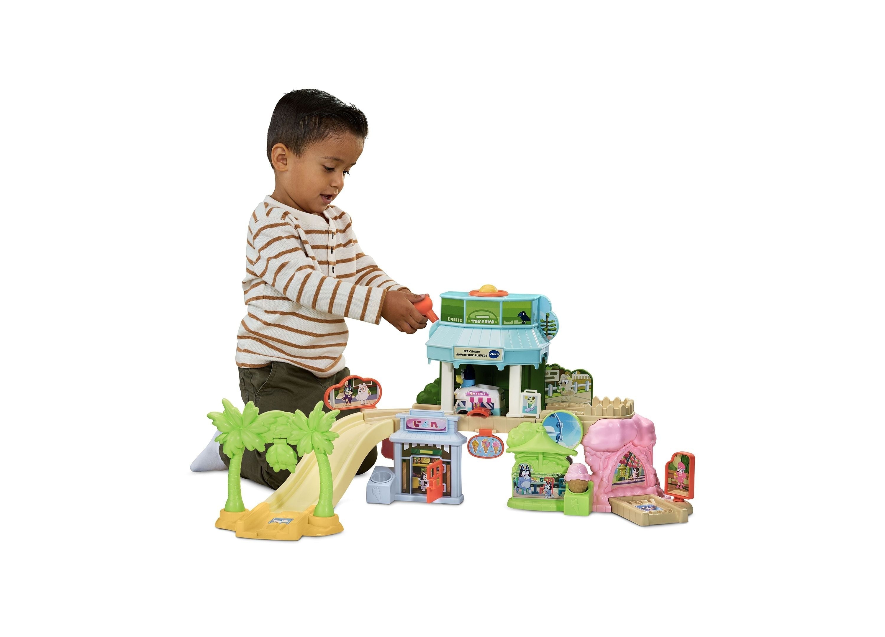 Bluey Ice Cream Adventure Playset With SmartPoint Sounds & Interactive Track