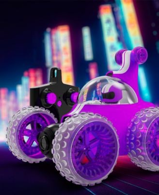 Sharper Image Remote Control Wheelie Spinner Stunt Car Toy - Multicolor