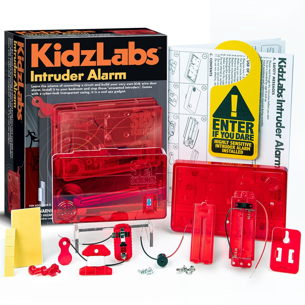 4M KidzLabs Intruder Alarm DIY Circuit Building Security Spy Gadget Kit