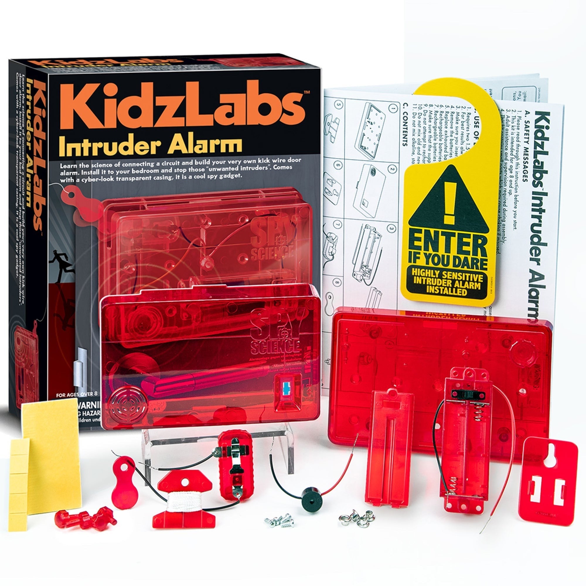 4M KidzLabs Intruder Alarm DIY Circuit Building Security Spy Gadget Kit