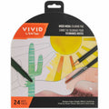 Boho Mixed Media Coloring Pad - 24 Shaped Sheets With 8 Designs