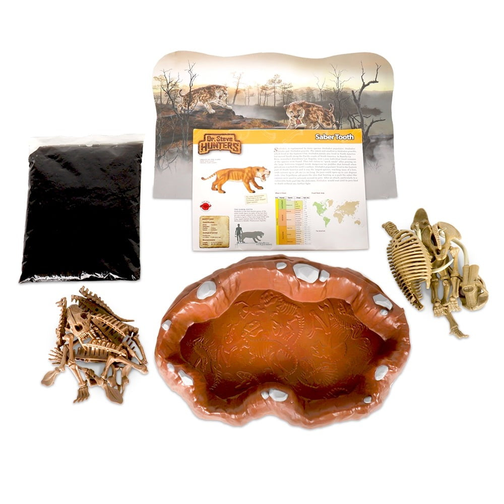 Dr. Steve's Ice Age Explorer Slime Dig Kit – Sabertooth & Mammoth