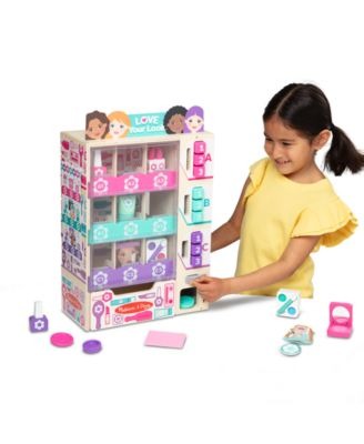 Melissa & Doug Beauty Vending Machine Wooden Play Set