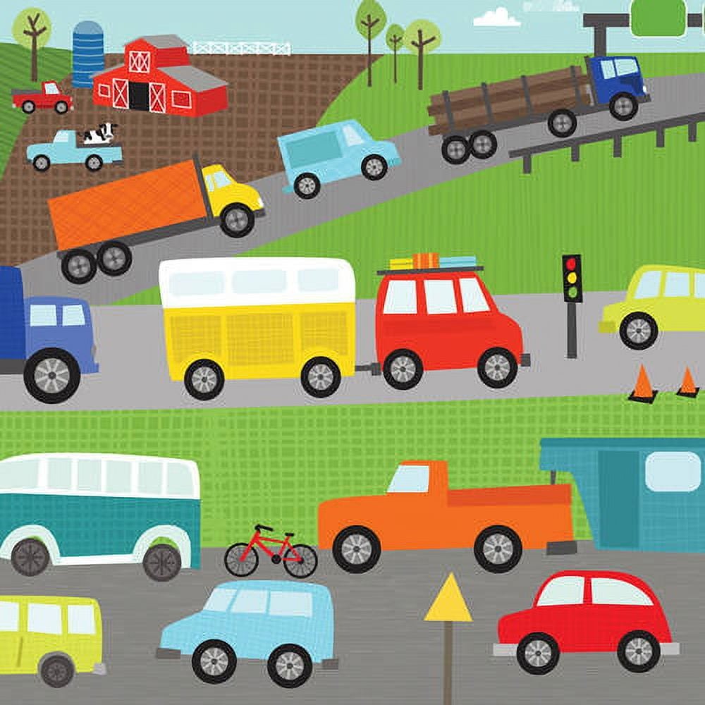 Oopsy Daisy Move Me by Land Traffic Canvas Wall Art
