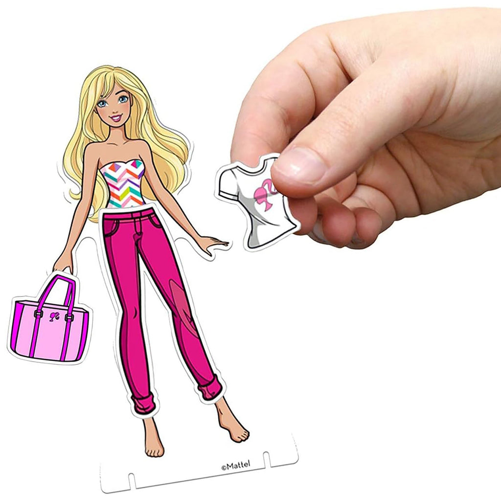 Barbie Fabric Fashions Paper Dolls Craft Set With 4 Dolls And Accessories