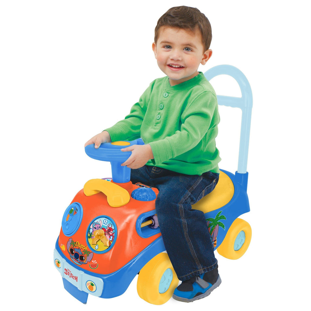 Kiddieland - Disney Stitch Lights N' Sounds Ride-On - Foot-To-Floor Fun