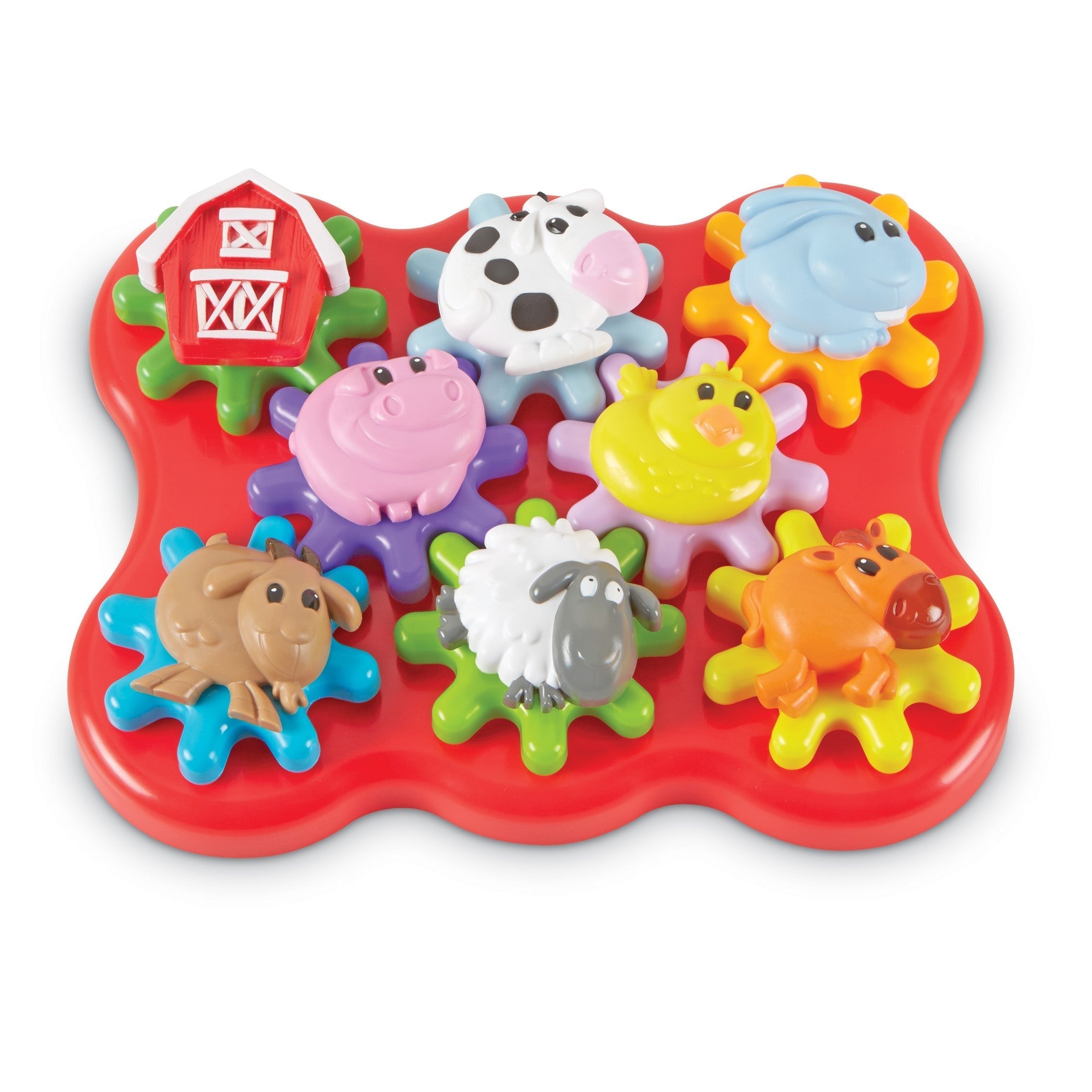 Learning Resources Build & Spin: Barnyard Friends - Interactive Gear Playset