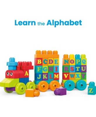 Mega Bloks First Builders 60-Piece ABC Learning Train Set