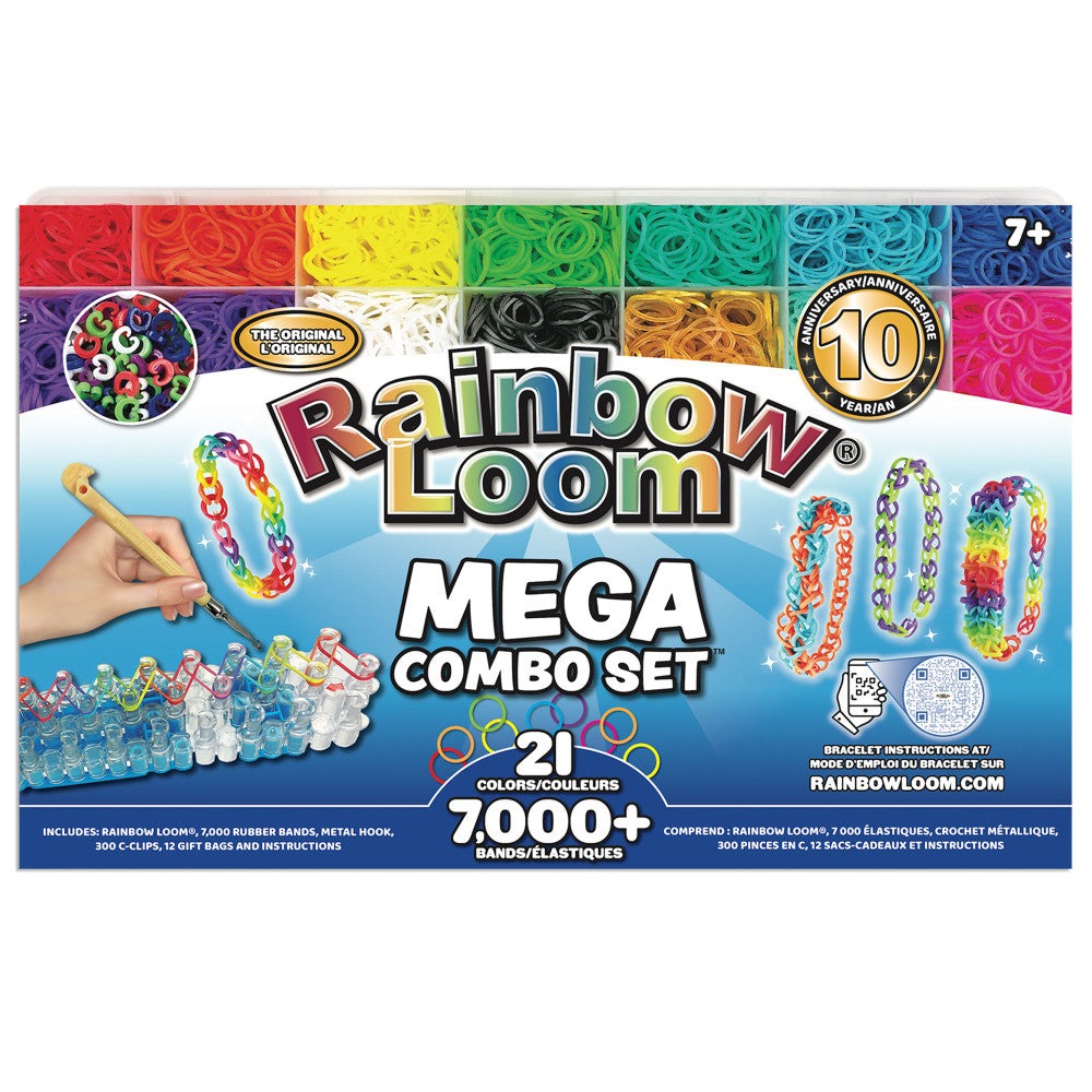 Rainbow Loom MEGA Combo Set - Ultimate Rubber Band Crafting Kit