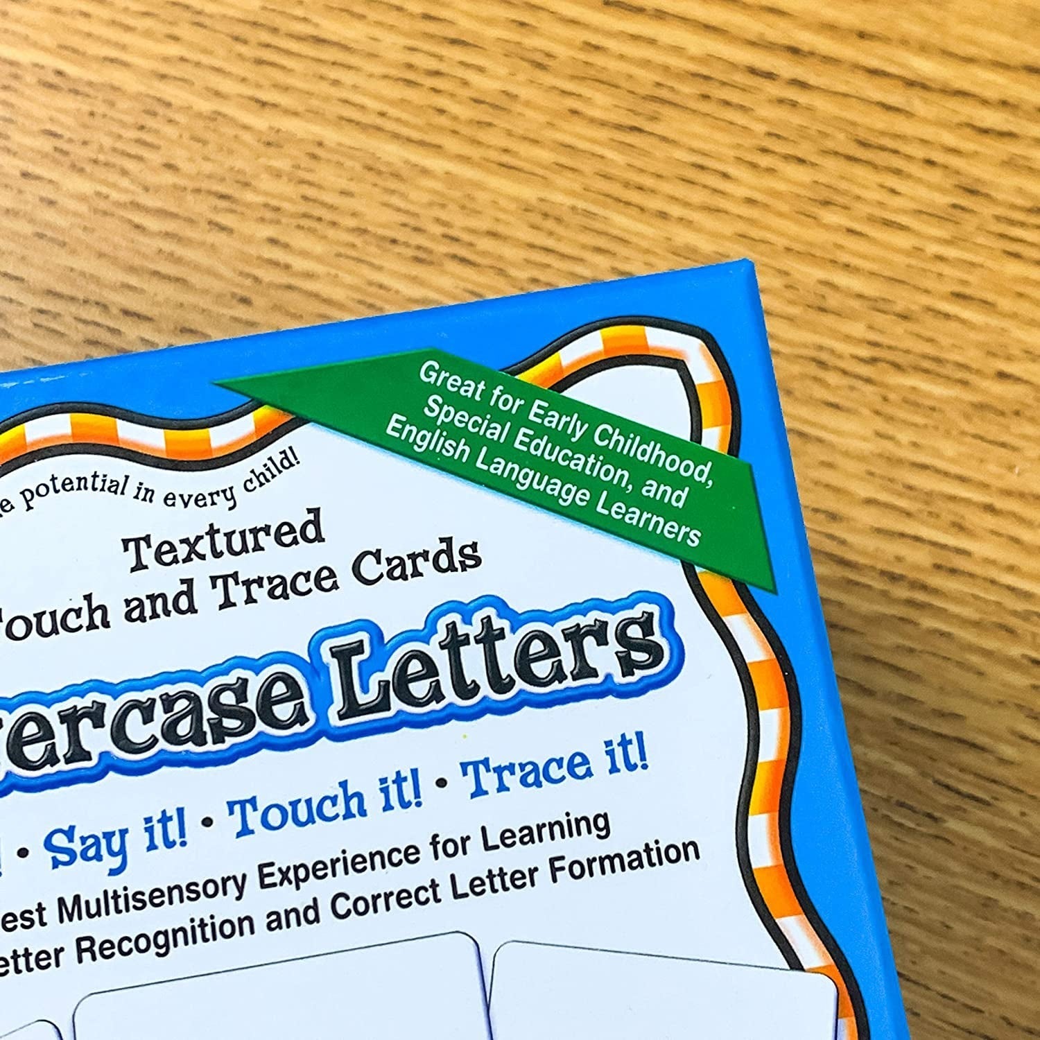 Key Education Textured Touch and Trace Cards - Lowercase Alphabet Learning Set