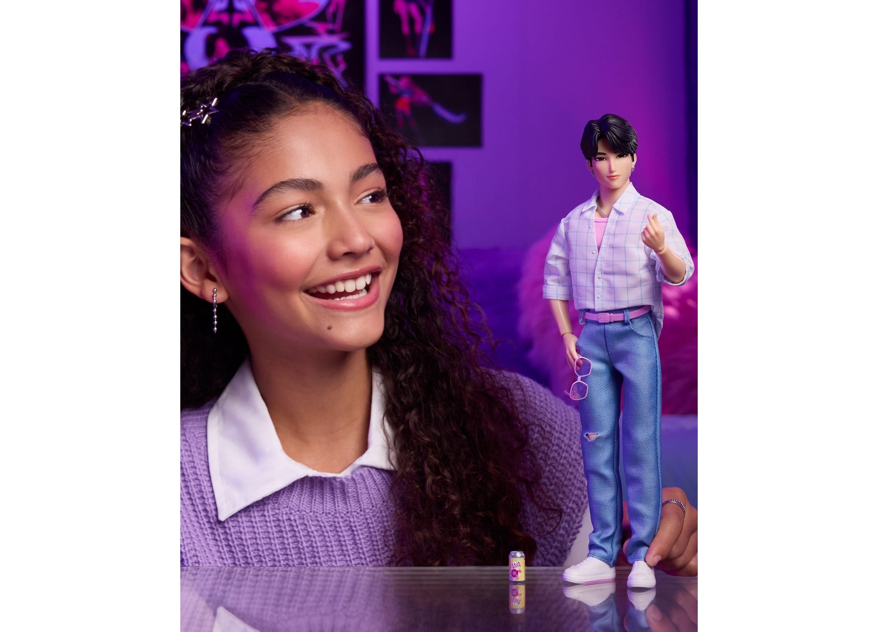 KPop Demon Hunters Saja Boys Jinu Soda Pop 12-Inch Fashion Doll with Posable Joints
