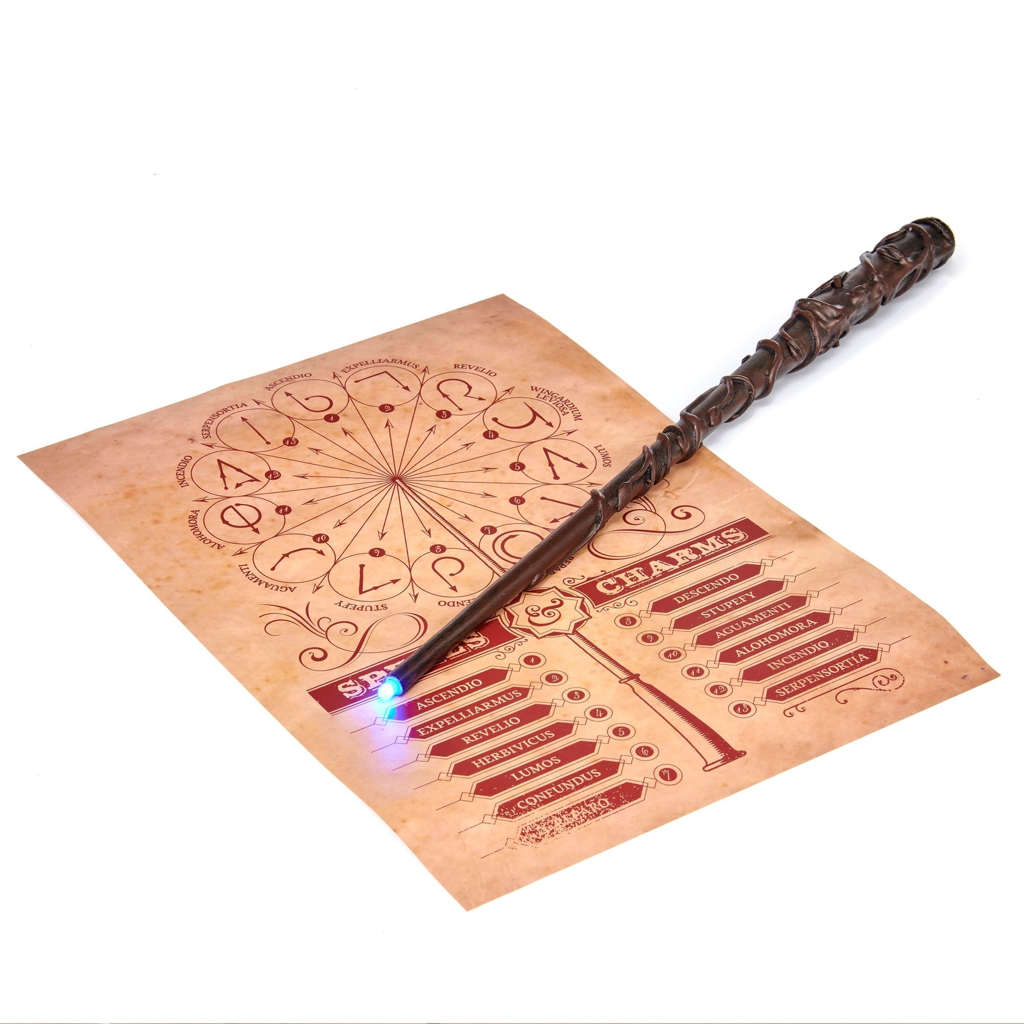 Harry Potter Hermione Granger Deluxe Lumos Wand - 14-Inch Light-Up Replica