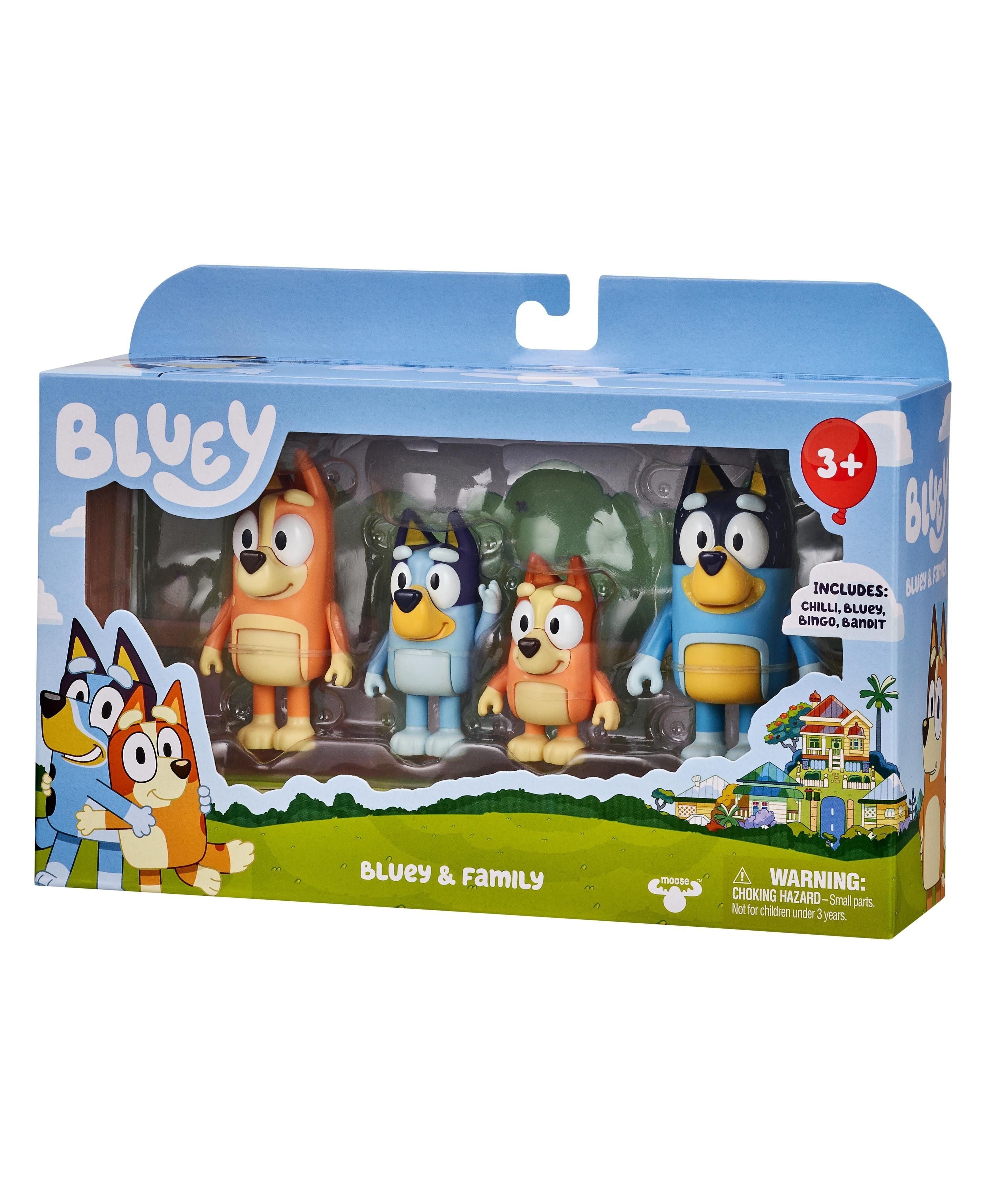 Bluey Figure Series 5 Set Of 4 Poseable Figures With New Expressions