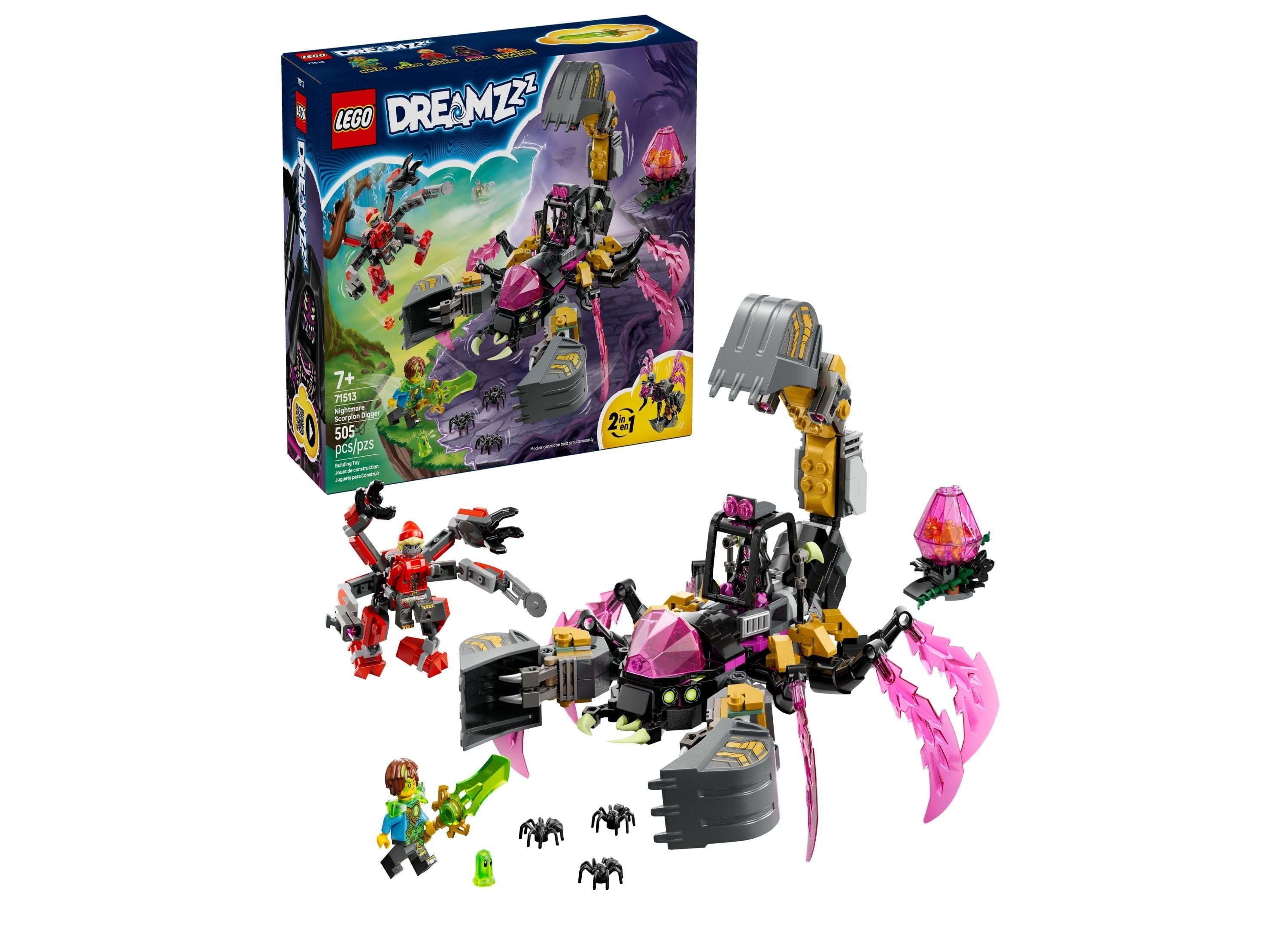 LEGO® DREAMZzz Nightmare Scorpion Digger 505-Piece Building Set
