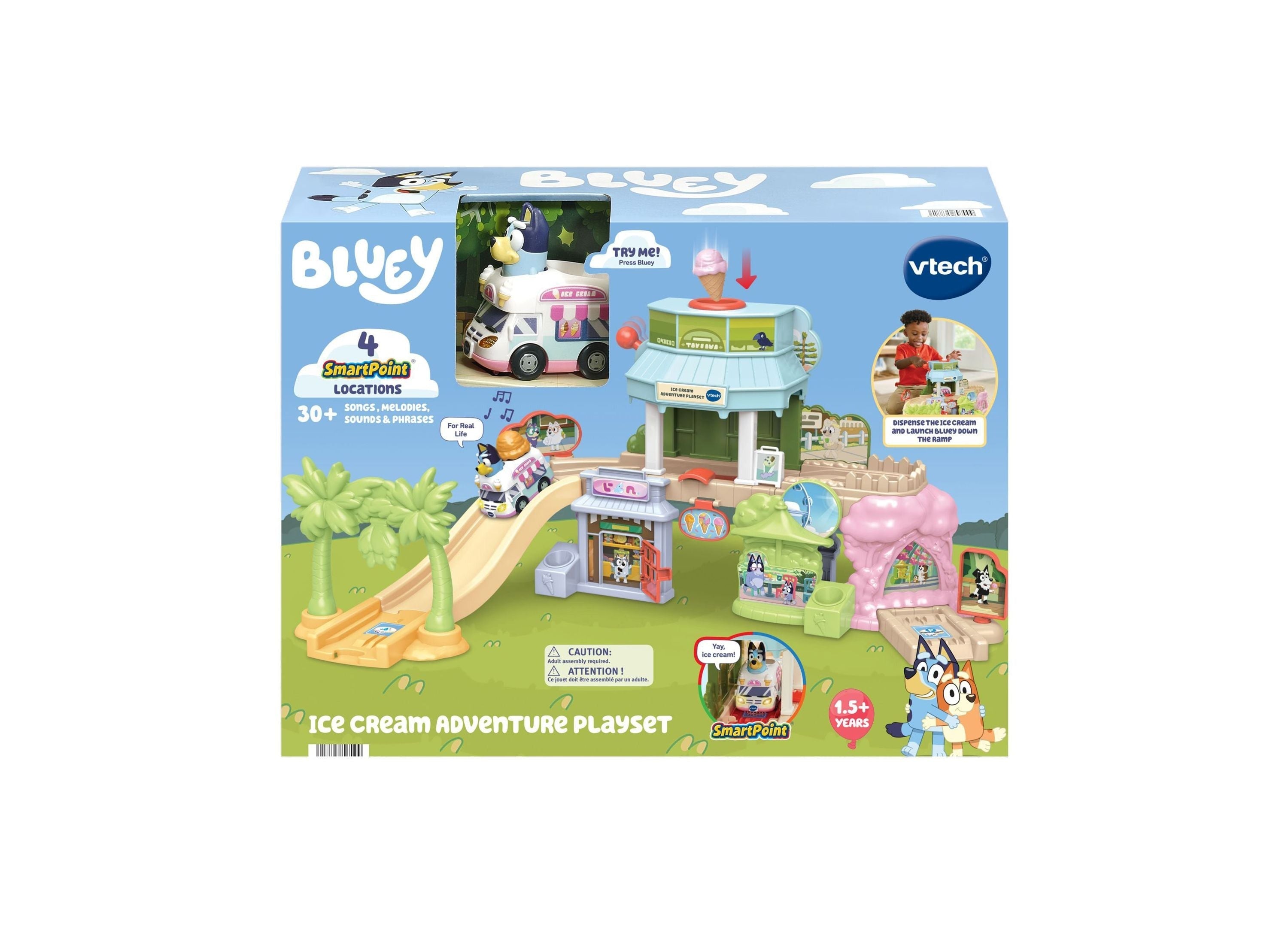 Bluey Ice Cream Adventure Playset With SmartPoint Sounds & Interactive Track