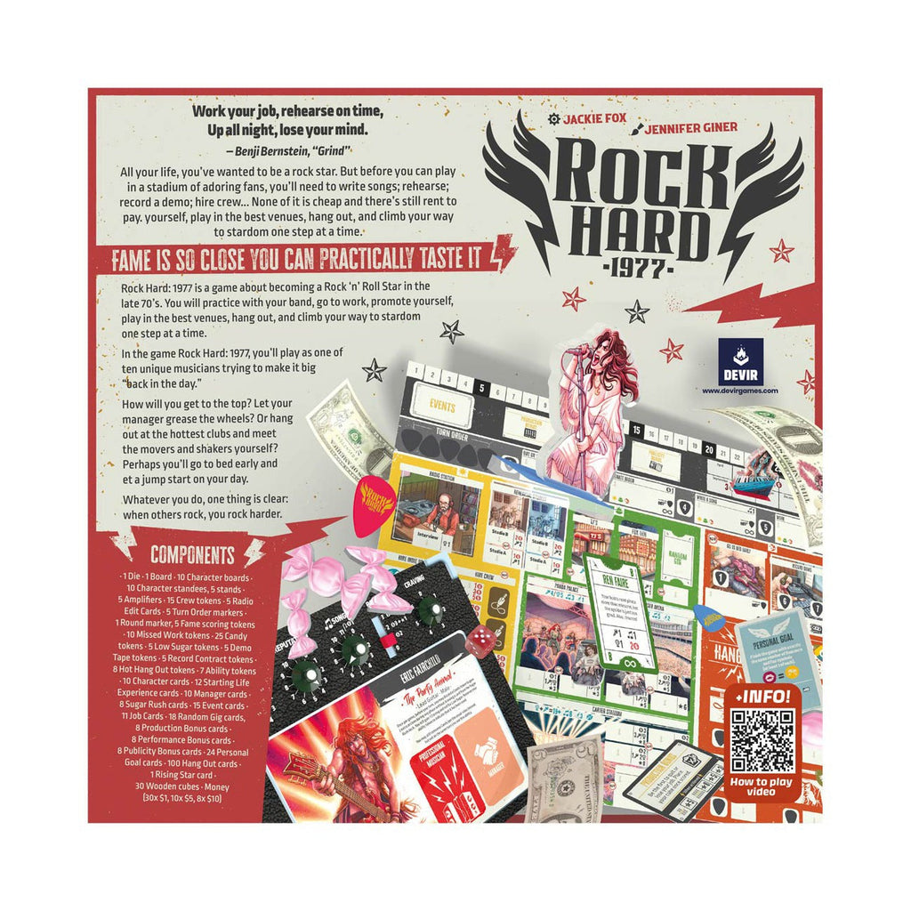 Rock Hard: 1977 - Ultimate Rising Rock Star Board Game