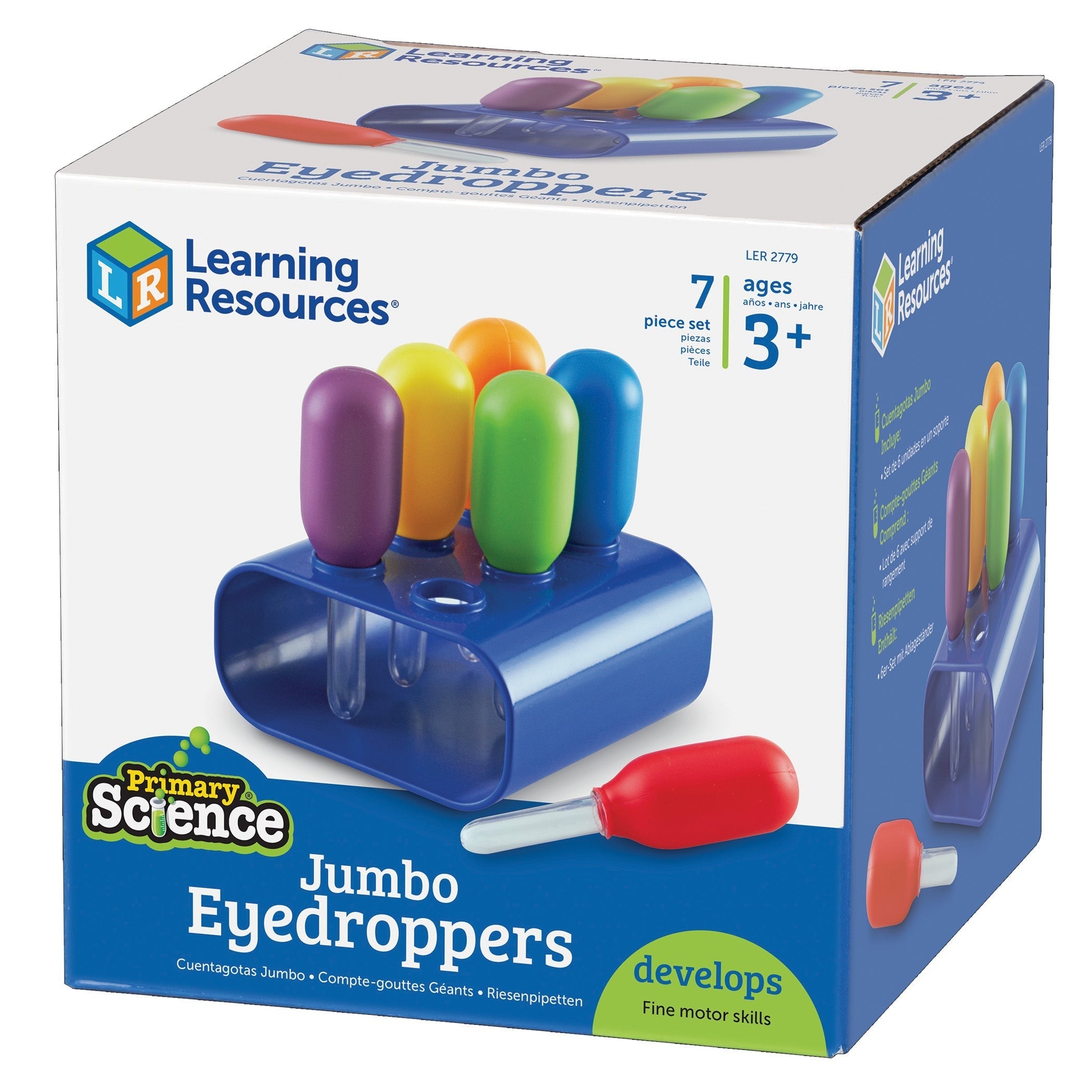Learning Resources Primary Science Jumbo Eyedroppers Set with Stand